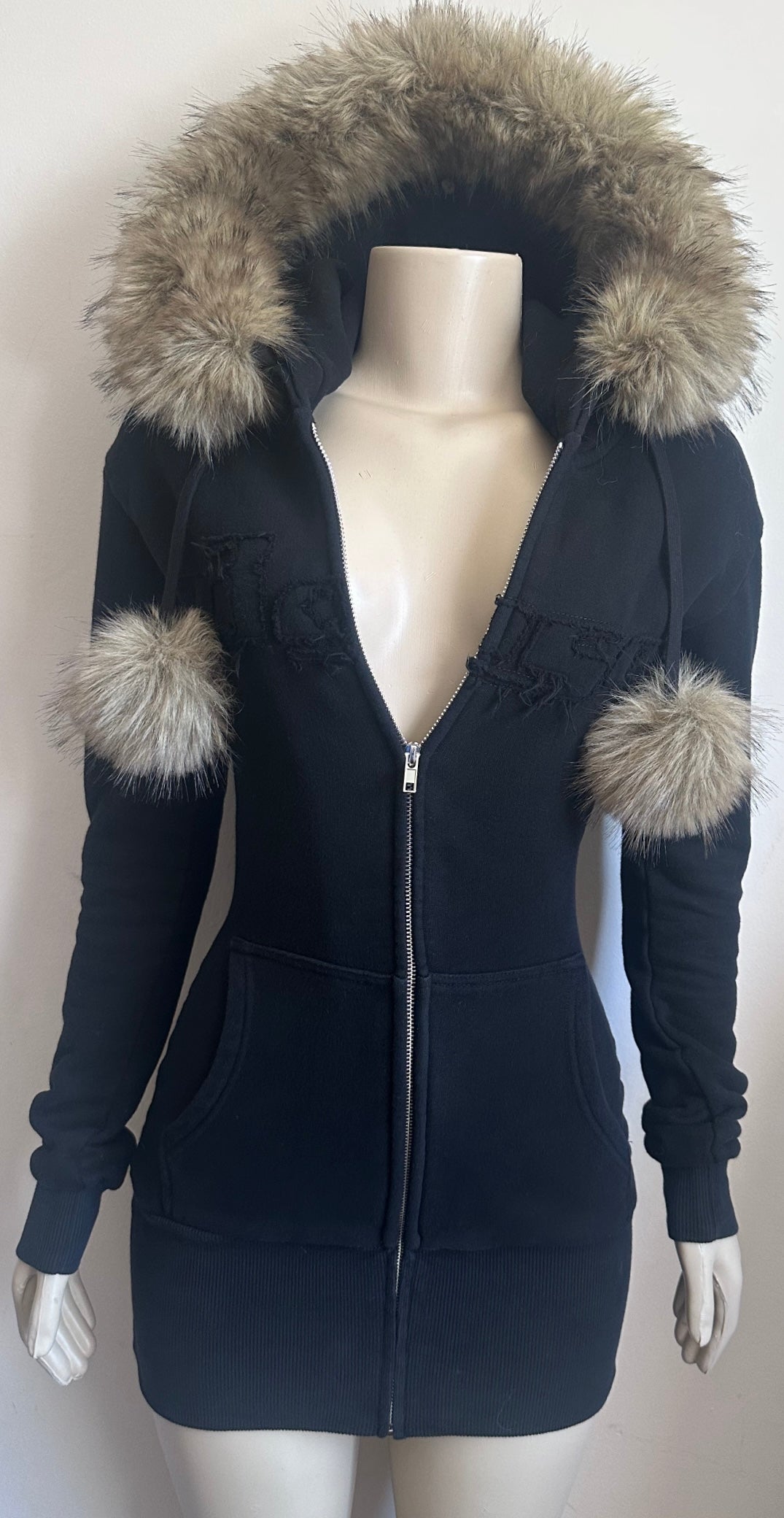 Fur Hoodie-Dress